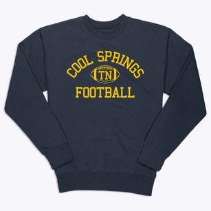 Cool Springs Tennessee Football Premium Crewneck Sweatshirt