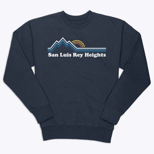 San Luis Rey Heights California Mountain View Premium Crewneck Sweatshirt