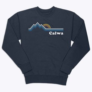 Calwa California Mountain View Premium Crewneck Sweatshirt