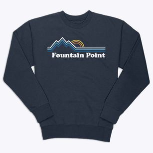Fountain Point Michigan Mountain View Premium Crewneck Sweatshirt