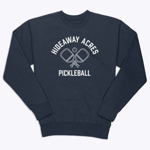 Hideaway Acres Delaware Pickleball Premium Crewneck Sweatshirt
