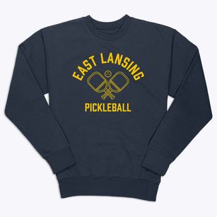 East Lansing Michigan Pickleball Premium Crewneck Sweatshirt