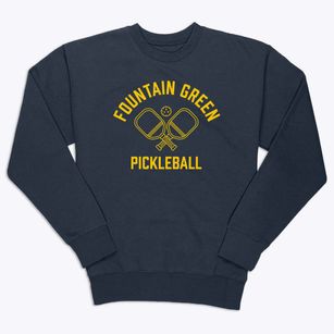 Fountain Green Utah Pickleball Premium Crewneck Sweatshirt