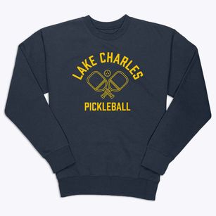 Lake Charles Louisiana Pickleball Premium Crewneck Sweatshirt