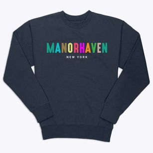 Manorhaven New York Color Pop Premium Crewneck Sweatshirt
