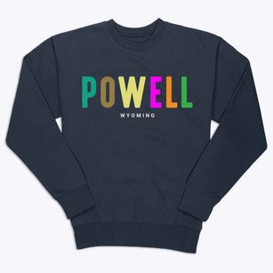 Powell Wyoming Color Pop Premium Crewneck Sweatshirt