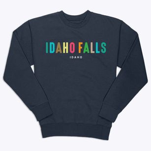 Idaho Falls Idaho Color Pop Premium Crewneck Sweatshirt
