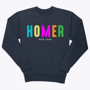 Homer New York Color Pop Premium Crewneck Sweatshirt
