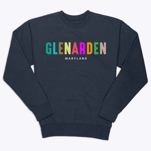 Glenarden Maryland Color Pop Premium Crewneck Sweatshirt