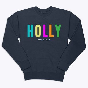 Holly Michigan Color Pop Premium Crewneck Sweatshirt