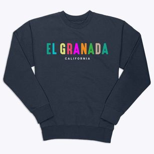 El Granada California Color Pop Premium Crewneck Sweatshirt