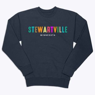 Stewartville Minnesota Color Pop Premium Crewneck Sweatshirt