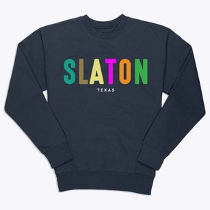 Slaton Texas Color Pop Premium Crewneck Sweatshirt