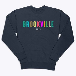 Brookville Ohio Color Pop Premium Crewneck Sweatshirt