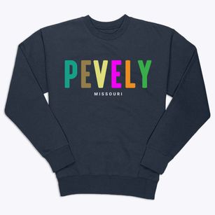Pevely Missouri Color Pop Premium Crewneck Sweatshirt