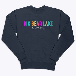 Big Bear Lake California Color Pop Premium Crewneck Sweatshirt