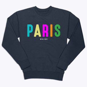 Paris Maine Color Pop Premium Crewneck Sweatshirt