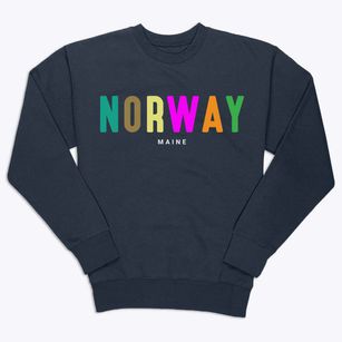 Norway Maine Color Pop Premium Crewneck Sweatshirt