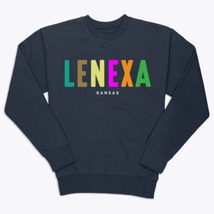 Lenexa Kansas Color Pop Premium Crewneck Sweatshirt