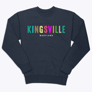 Kingsville Maryland Color Pop Premium Crewneck Sweatshirt