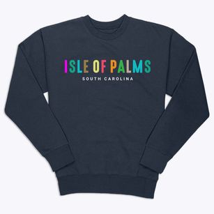 Isle Of Palms South Carolina Color Pop Premium Crewneck Sweatshirt