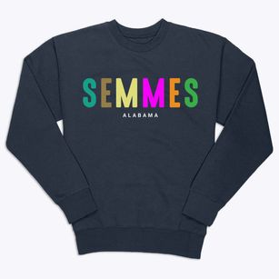 Semmes Alabama Color Pop Premium Crewneck Sweatshirt