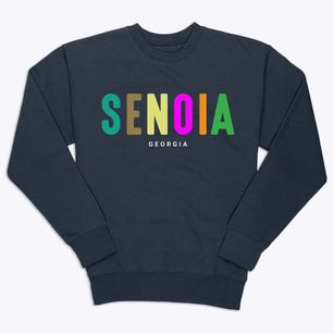 Senoia Georgia Color Pop Premium Crewneck Sweatshirt