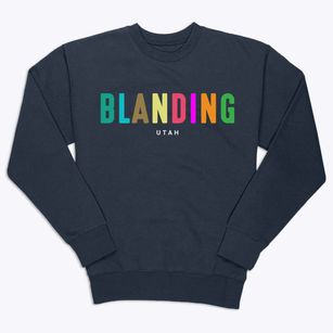 Blanding Utah Color Pop Premium Crewneck Sweatshirt