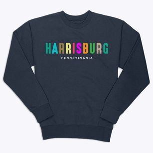 Harrisburg Pennsylvania Color Pop Premium Crewneck Sweatshirt