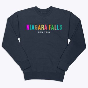 Niagara Falls New York Color Pop Premium Crewneck Sweatshirt