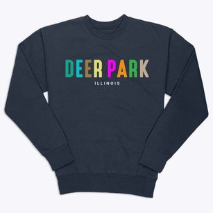 Deer Park Illinois Color Pop Premium Crewneck Sweatshirt