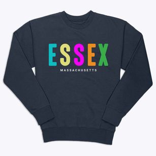Essex Massachusetts Color Pop Premium Crewneck Sweatshirt