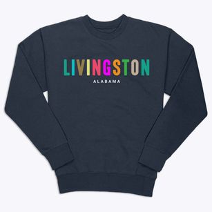 Livingston Alabama Color Pop Premium Crewneck Sweatshirt