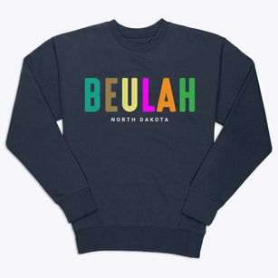 Beulah North Dakota Color Pop Premium Crewneck Sweatshirt