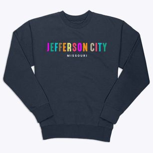 Jefferson City Missouri Color Pop Premium Crewneck Sweatshirt