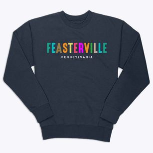 Feasterville Pennsylvania Color Pop Premium Crewneck Sweatshirt