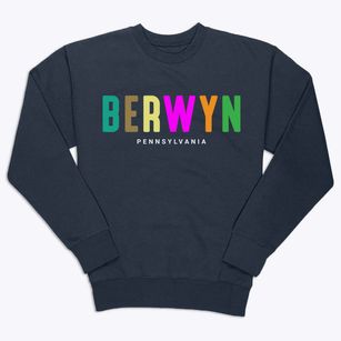 Berwyn Pennsylvania Color Pop Premium Crewneck Sweatshirt