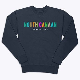 North Canaan Connecticut Color Pop Premium Crewneck Sweatshirt