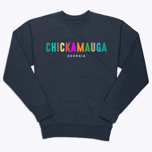 Chickamauga Georgia Color Pop Premium Crewneck Sweatshirt