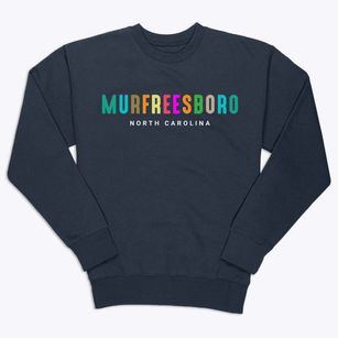 Murfreesboro North Carolina Color Pop Premium Crewneck Sweatshirt