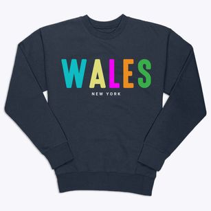 Wales New York Color Pop Premium Crewneck Sweatshirt
