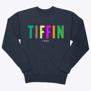 Tiffin Iowa Color Pop Premium Crewneck Sweatshirt