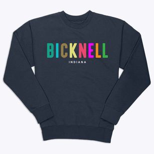 Bicknell Indiana Color Pop Premium Crewneck Sweatshirt