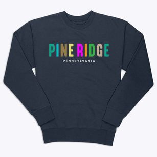 Pine Ridge Pennsylvania Color Pop Premium Crewneck Sweatshirt
