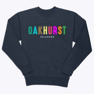 Oakhurst Oklahoma Color Pop Premium Crewneck Sweatshirt