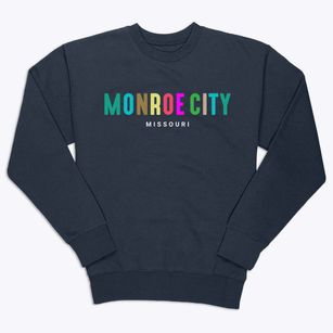 Monroe City Missouri Color Pop Premium Crewneck Sweatshirt
