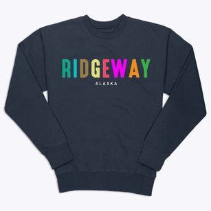 Ridgeway Alaska Color Pop Premium Crewneck Sweatshirt