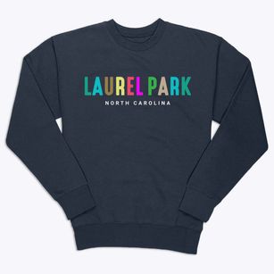 Laurel Park North Carolina Color Pop Premium Crewneck Sweatshirt