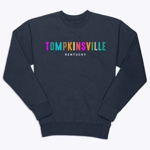 Tompkinsville Kentucky Color Pop Premium Crewneck Sweatshirt
