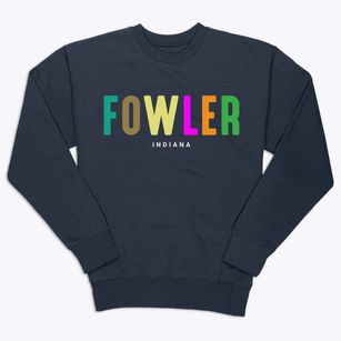 Fowler Indiana Color Pop Premium Crewneck Sweatshirt